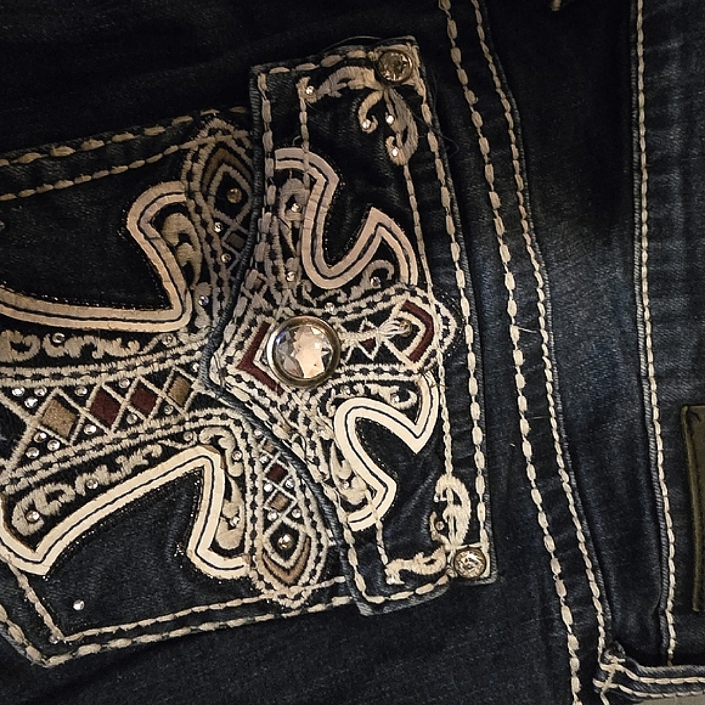 Antique Rivet jeans, size 34, 33 inseam